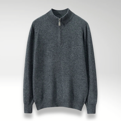 Lorain™ | Men’s Classic Cashmere Zip-Up Sweater