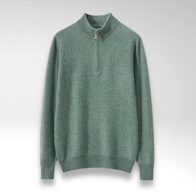 Lorain™ | Men’s Classic Cashmere Zip-Up Sweater