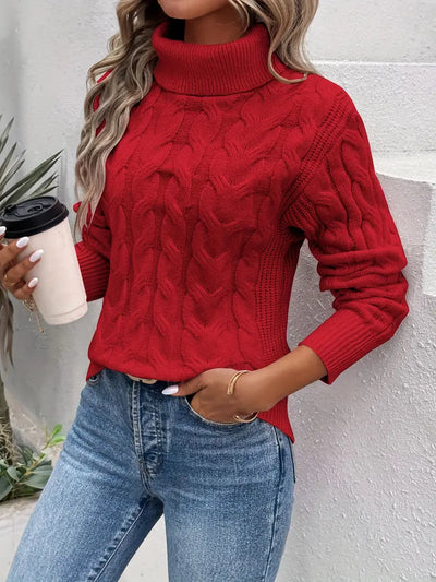 Olivia™ | Twisted Turtleneck Sweater