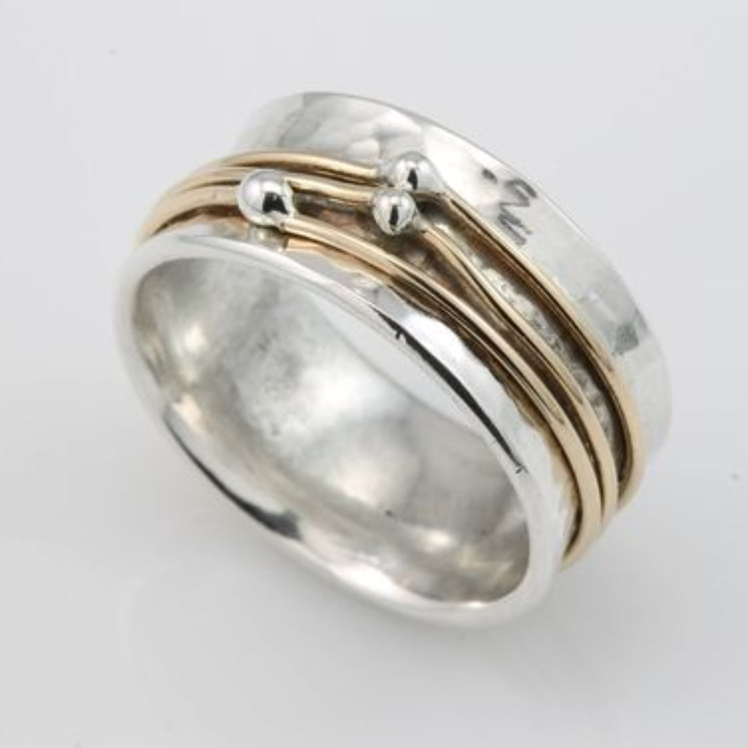 Vintage Gold and Silver Layered Ring