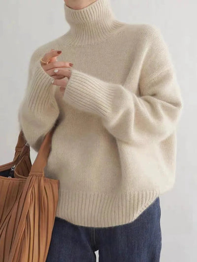Emily Comfortable knitted turtleneck sweater