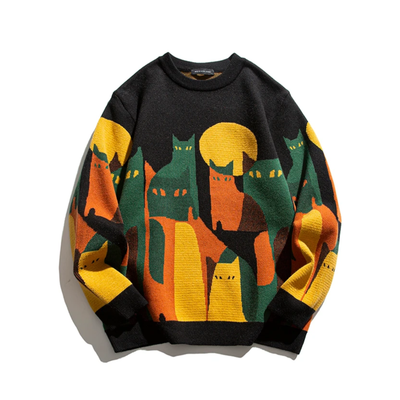 Lino Mouth-watering cat | Pullover