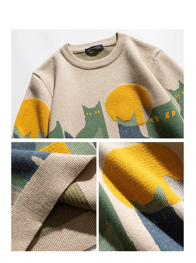 Lino Mouth-watering cat | Pullover