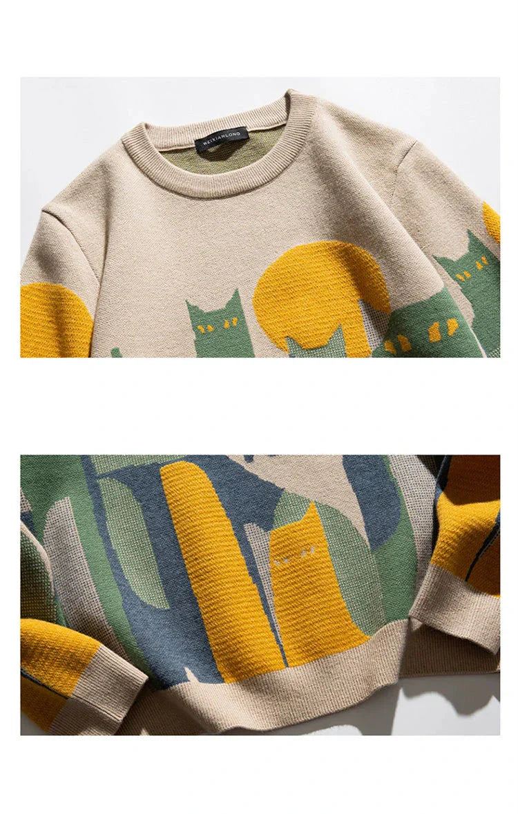 Lino Mouth-watering cat | Pullover