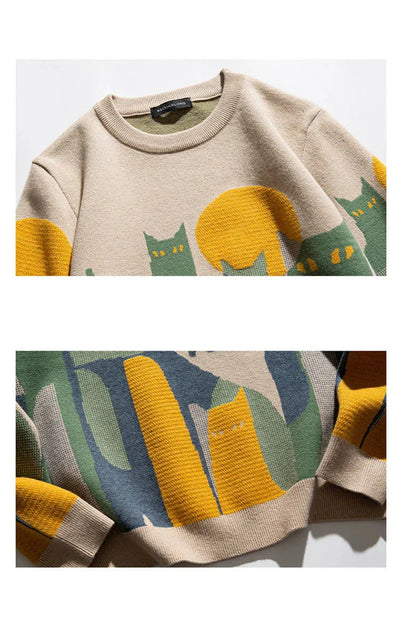 Lino Mouth-watering cat | Pullover