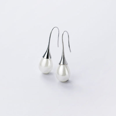 Drop Earrings with Pearls