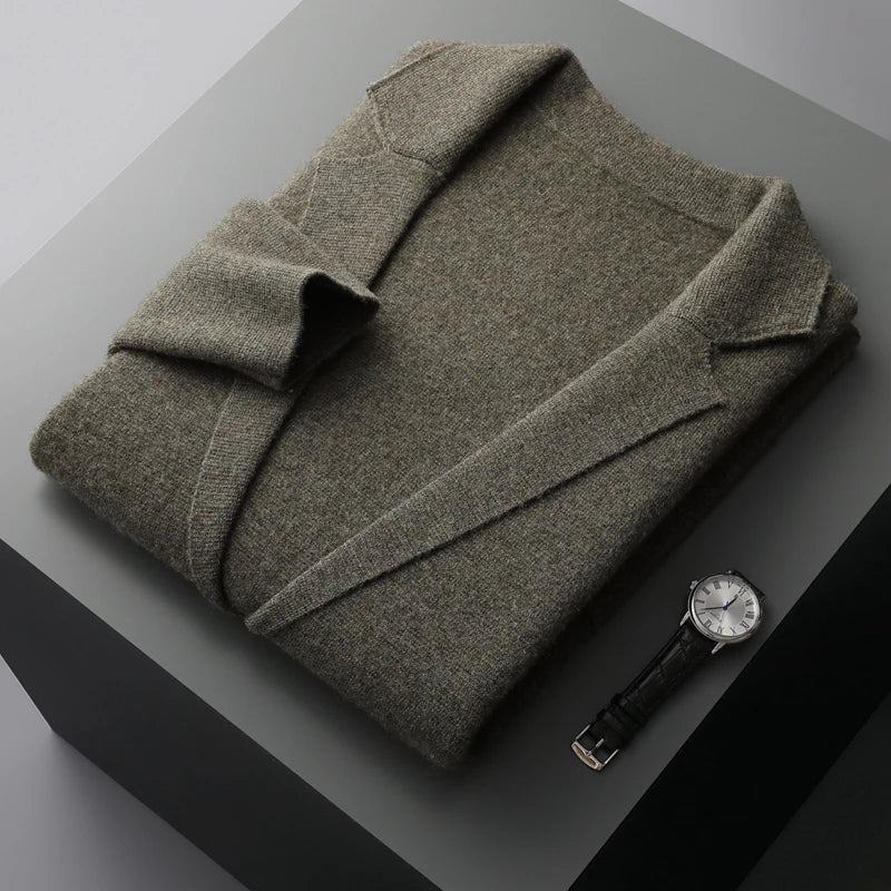 Lorain™ | Timeless Merino Wool Men's Cardigan