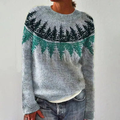 Lorain™ | Patterned Autumn Knitted Sweater