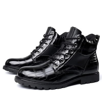 Rendell™ | Crocodile leather boots