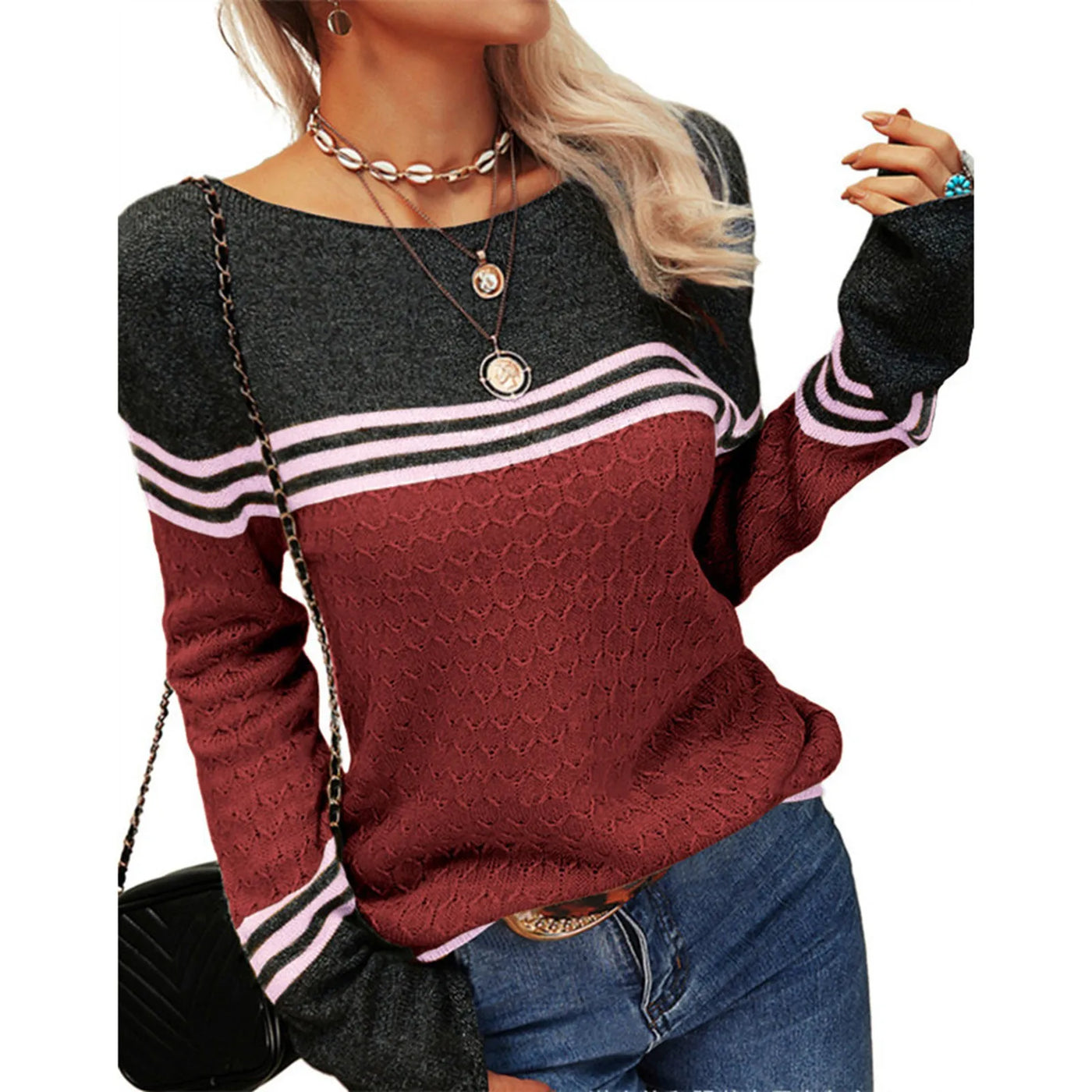 Lorain™ | Casual Stripe Knitted Sweater